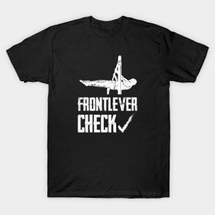 Front Lever Check - Street Workout T-Shirt